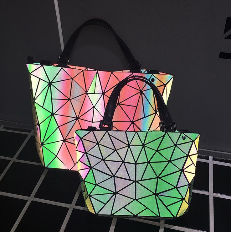Brehn | Mehrere Stile Leuchtet im Dunkeln Premium Qualität Designer Luminous Geometrische Schulter Handtasche für Frauen