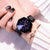 Brehn | Schwarze Exotische Premiere Designer Schweizer Quarz Frauen Uhr