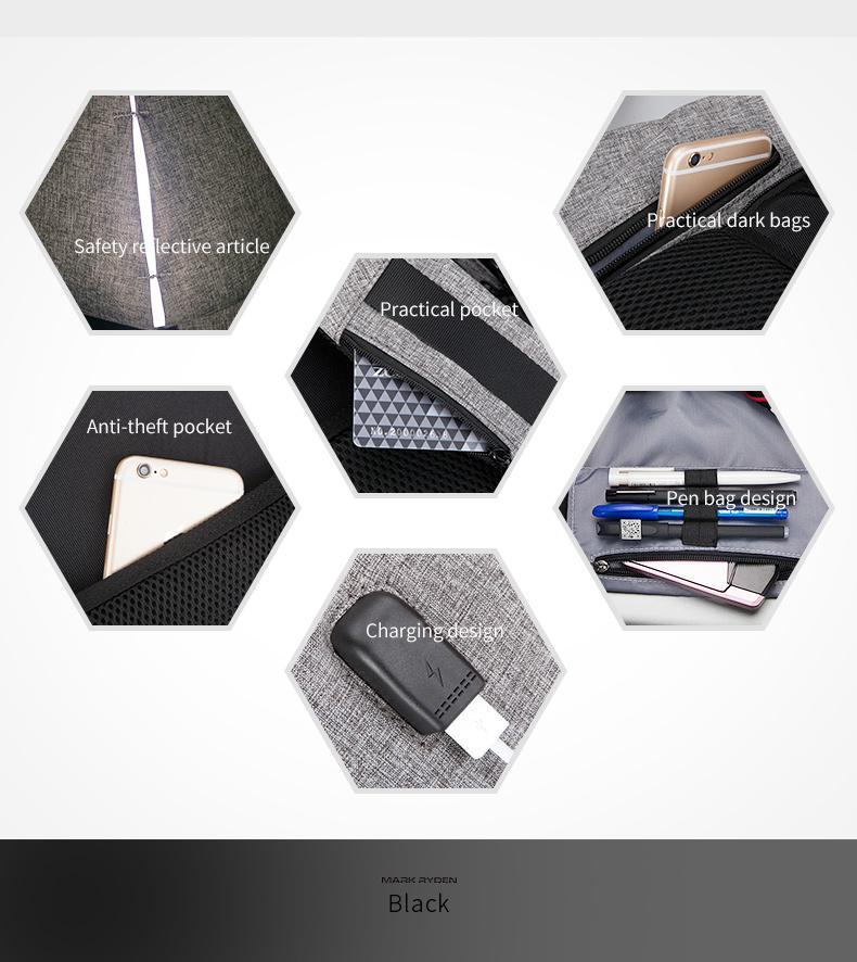 Brehn | Multifunktionaler Anti-Diebstahl Laptop-Rucksack