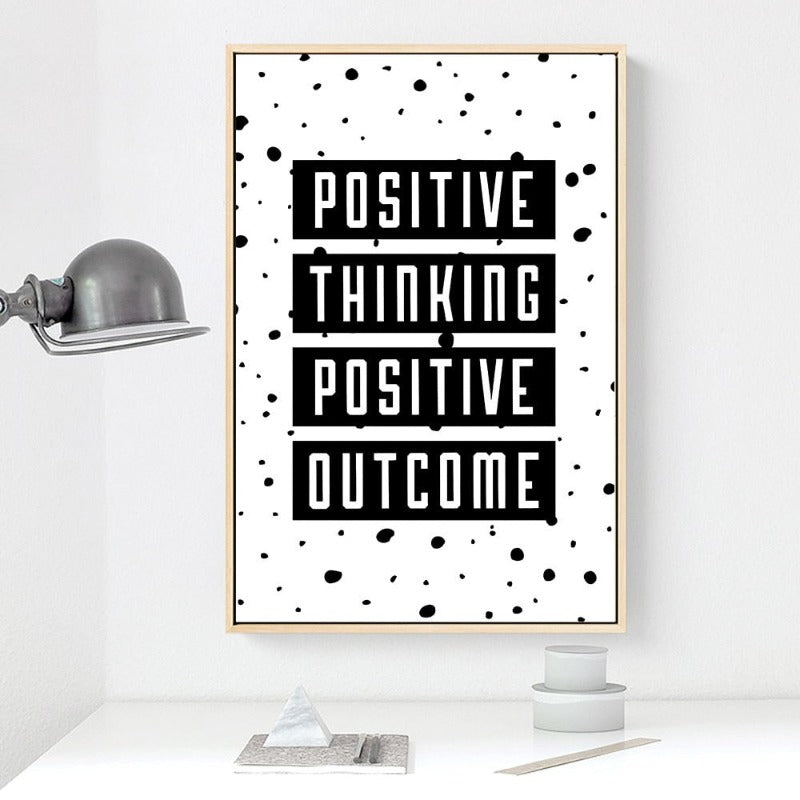 Motivational Life Quote Schwarz Weiß - Leinwand Wandkunst Gemälde