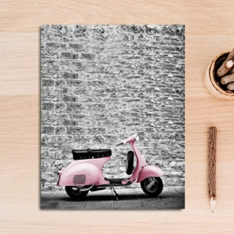 Stadtlandschaft Pink Auto-Canvas Wandkunst Malerei