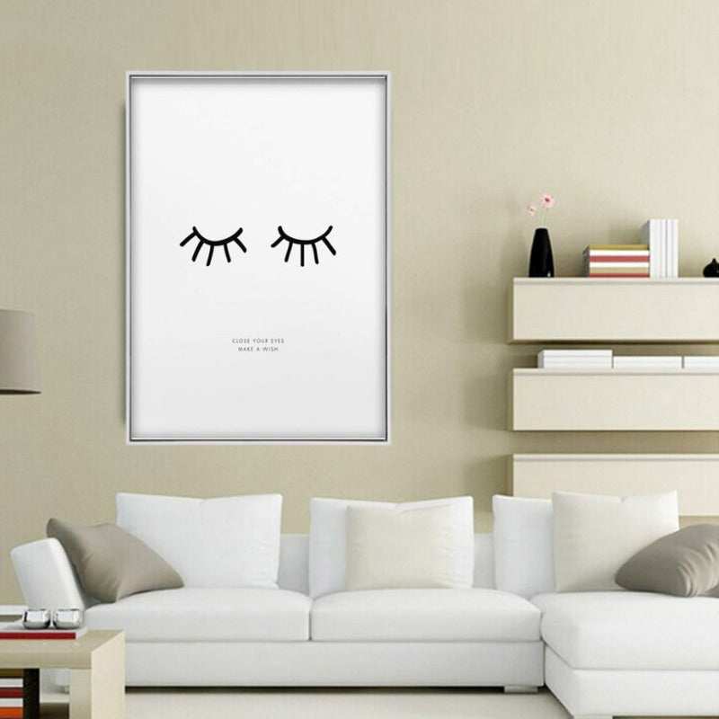 Schließe Deine Augen Wünsch Dir Was - Leinwand Wandkunst Gemälde