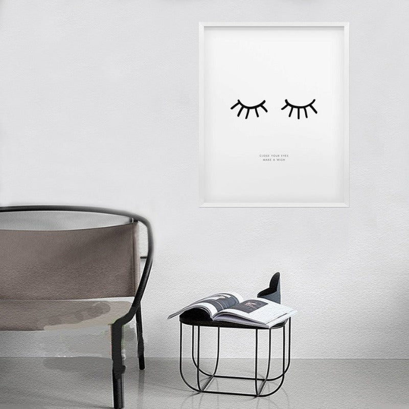 Schließe Deine Augen Wünsch Dir Was - Leinwand Wandkunst Gemälde