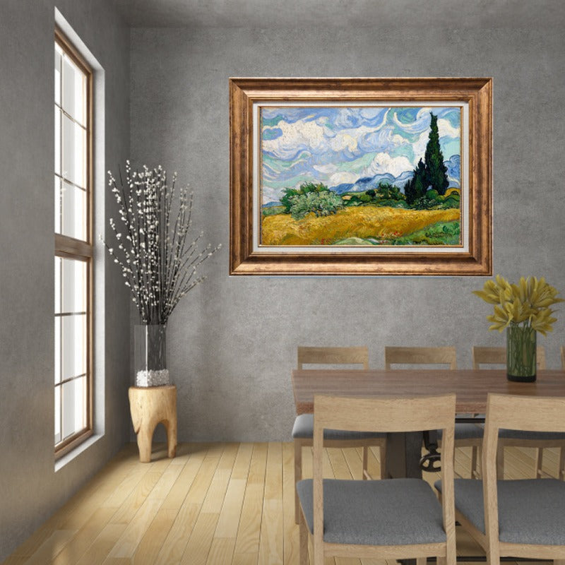 Van Gogh Klassisches abstraktes Leinwandgemälde Sternennacht