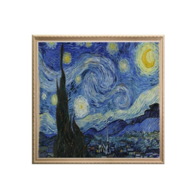 Van Gogh Klassisches abstraktes Leinwandgemälde Sternennacht