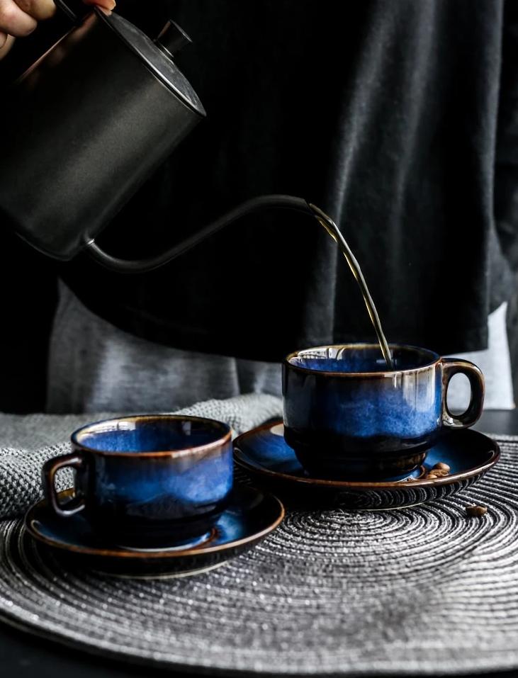 Cat Eye Blue Keramiktasse | Brehn