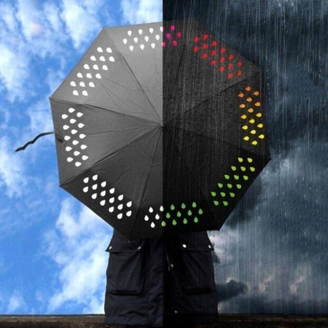 Brehn | Drei-Falt Magischer Farbwechselnder Regenschirm