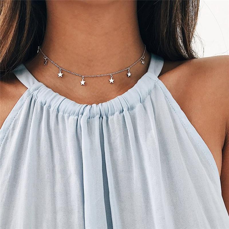 Mehrschichtige Boho Tropfenhalsketten | Brehn