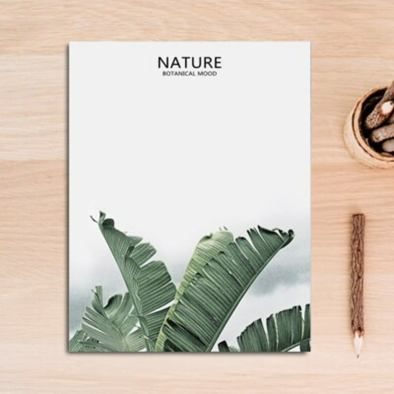 Nordische Natur, tropisches grünes Blatt - Leinwandbild