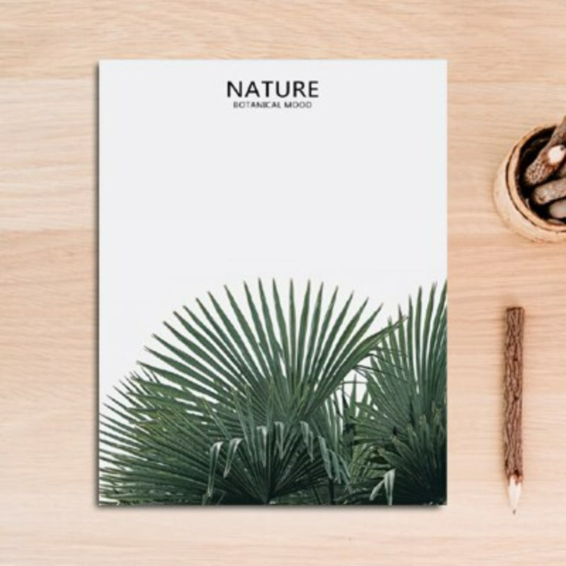 Nordische Natur, tropisches grünes Blatt - Leinwandbild
