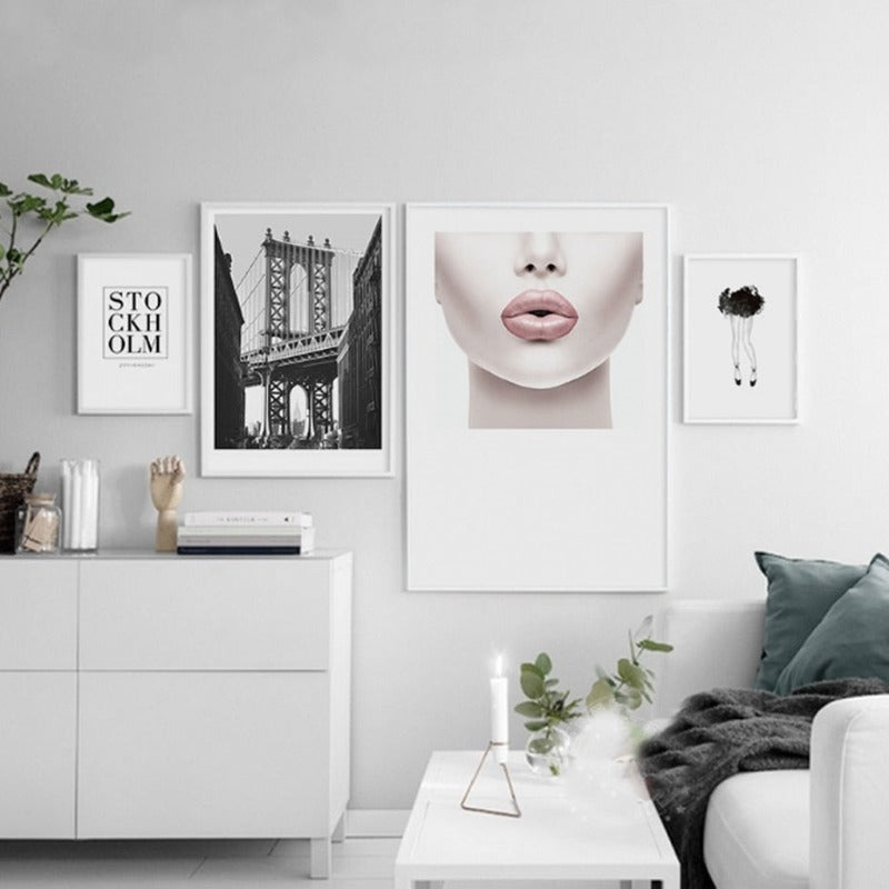 Minimalistische Mode - Leinwand Wandkunst Malerei