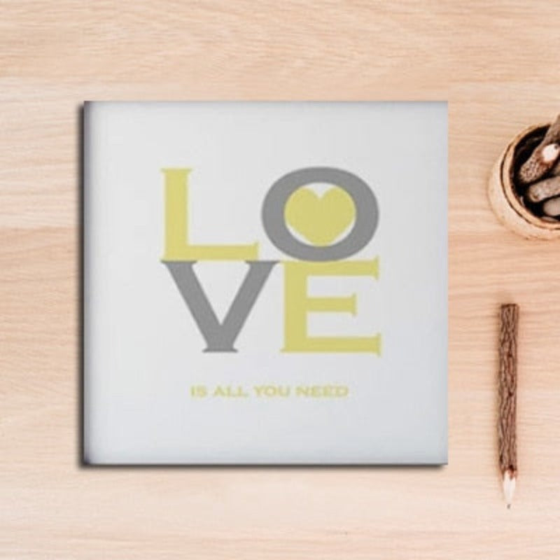 Love Is All You Need Fahrrad Poster - Leinwand Wandkunst Malerei