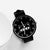 Brehn | Schwarze Minimalistische Katzenliebhaber Freude Designer Damen Uhr