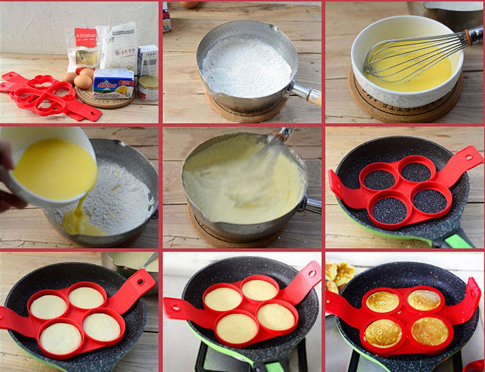 Antihaft-Silikon-Ei- & Pfannkuchenform | Brehn