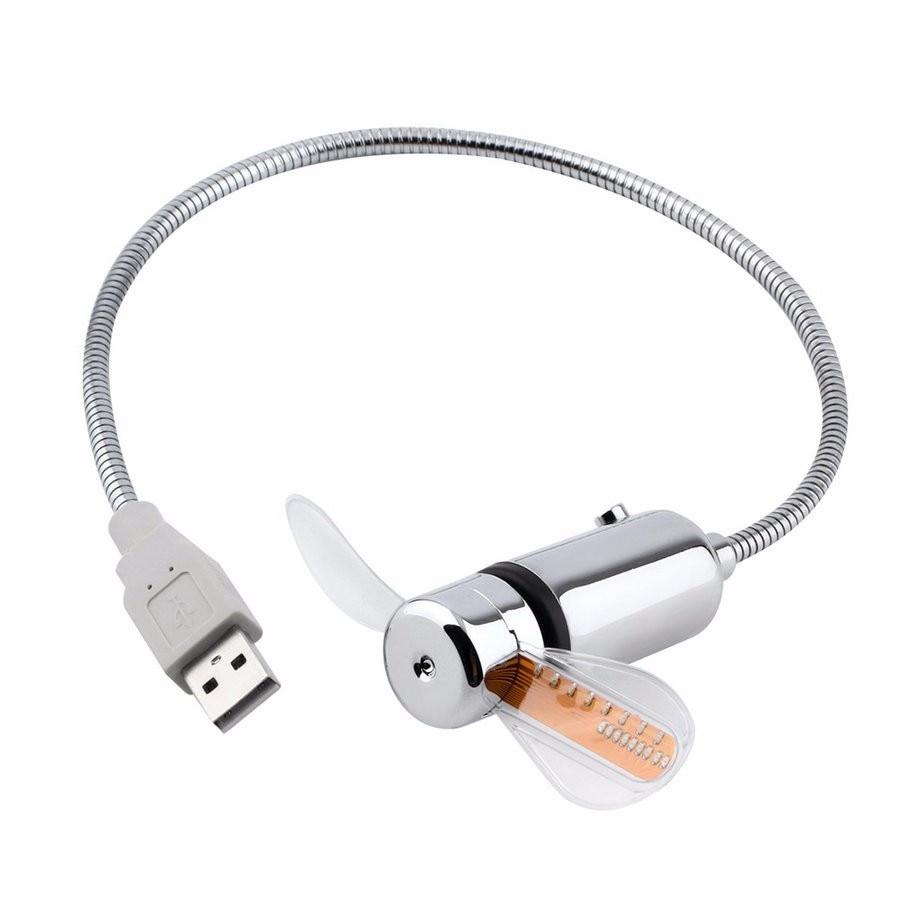 USB Mini Ventilator mit LED Zeit | Brehn