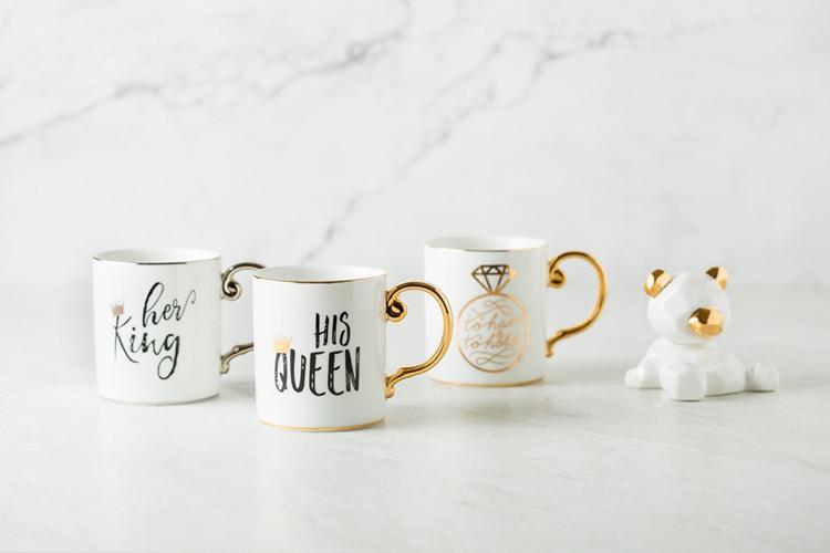 Luxus König & Königin Kaffeebecher | Brehn