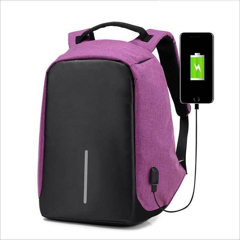 Brehn | Rucksack Casual Fashion Laptop Diebstahlschutz Notebook Schulranzen mit USB-Anschluss