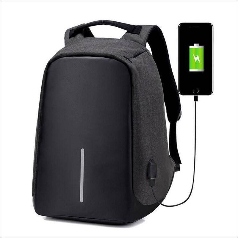 Brehn | Rucksack Casual Fashion Laptop Diebstahlschutz Notebook Schulranzen mit USB-Anschluss