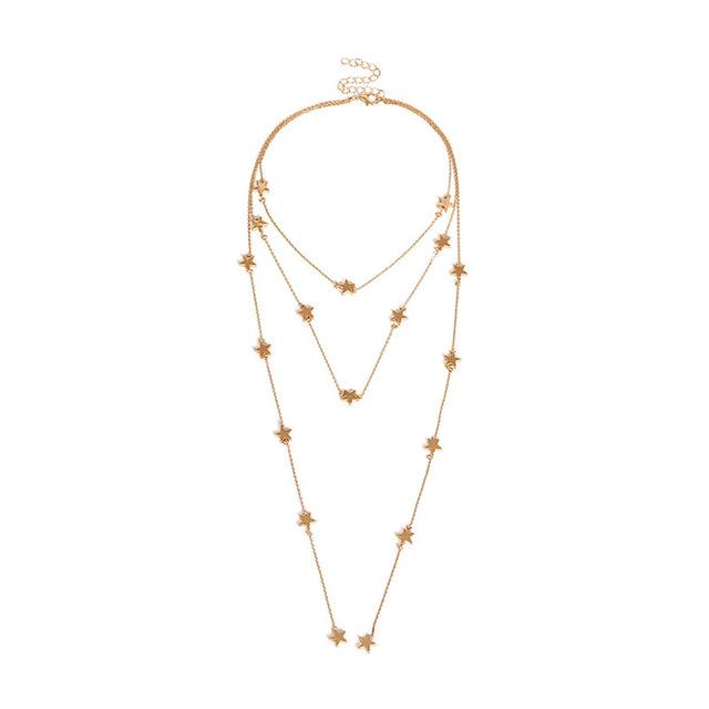 Mehrschichtige Boho Tropfenhalsketten | Brehn