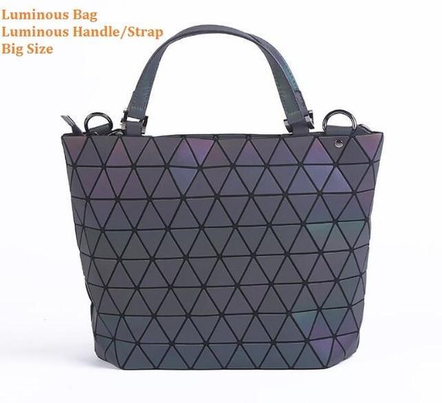 Brehn | Mehrere Stile Leuchtet im Dunkeln Premium Qualität Designer Luminous Geometrische Schulter Handtasche für Frauen