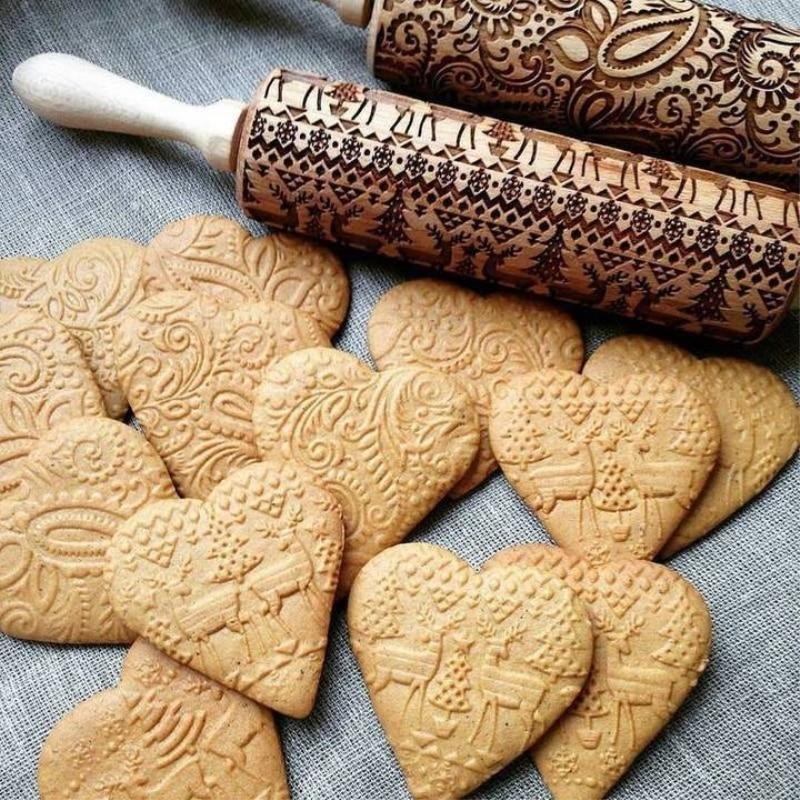 Weihnachten Präge Nudelholz | Brehn