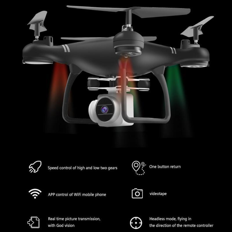 Brehn | RC-Helikopter-Drohne mit Kamera HD 1080P WIFI FPV Selfie-Drohne Professionelle faltbare Quadrokopter 40 Minuten Akkulaufzeit KY601S