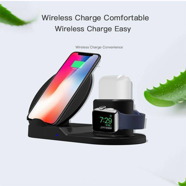 Brehn | Schnelles Ladegerät Drahtloser Charger Für iPhone 3 In 1 Dockingstation Für Apple Watch Series 1 2 3 Airpods