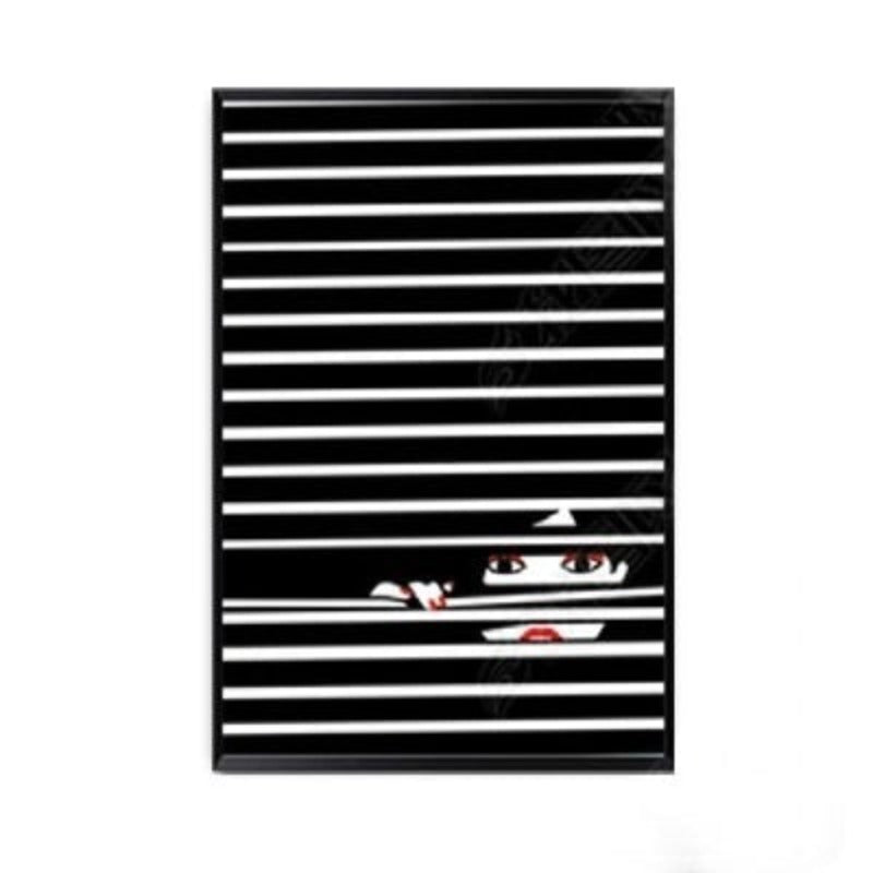 Fashion Frauen Abstrakt Kuss Poster Voyeur - Leinwand Wandkunst Malerei