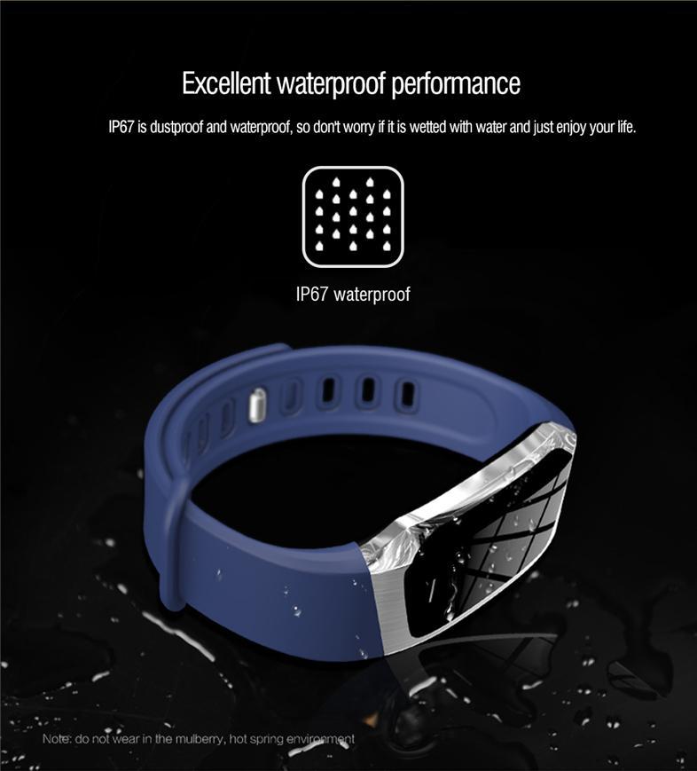 Brehn | Fitband Smartwatch wasserdicht Blutdruck Sauerstoff Herzfrequenzmonitor Sportarmband