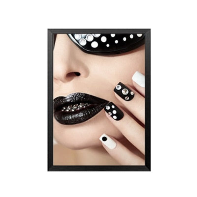 Fashion Schönheit Make Up Nagel Mädchen - Leinwand Wandkunst Malerei