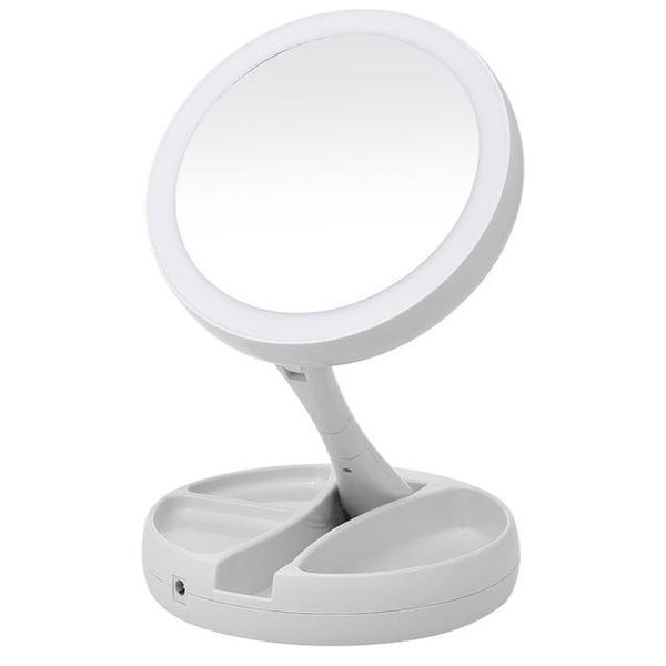 Faltender LED Makeup Spiegel | Brehn