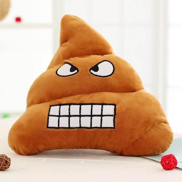 Poop Face Emoji Kissen | Brehn