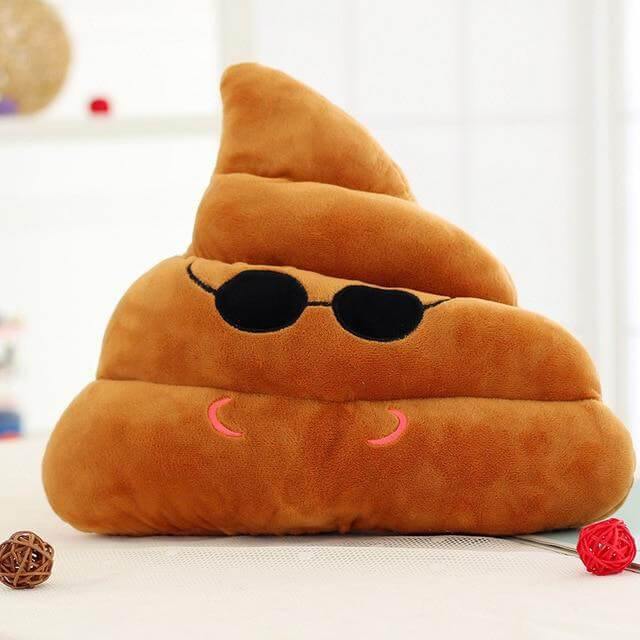 Poop Face Emoji Kissen | Brehn