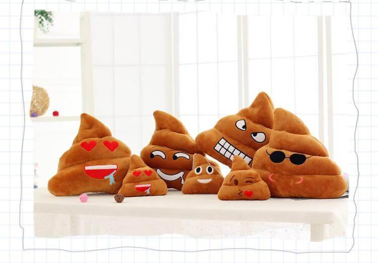Poop Face Emoji Kissen | Brehn