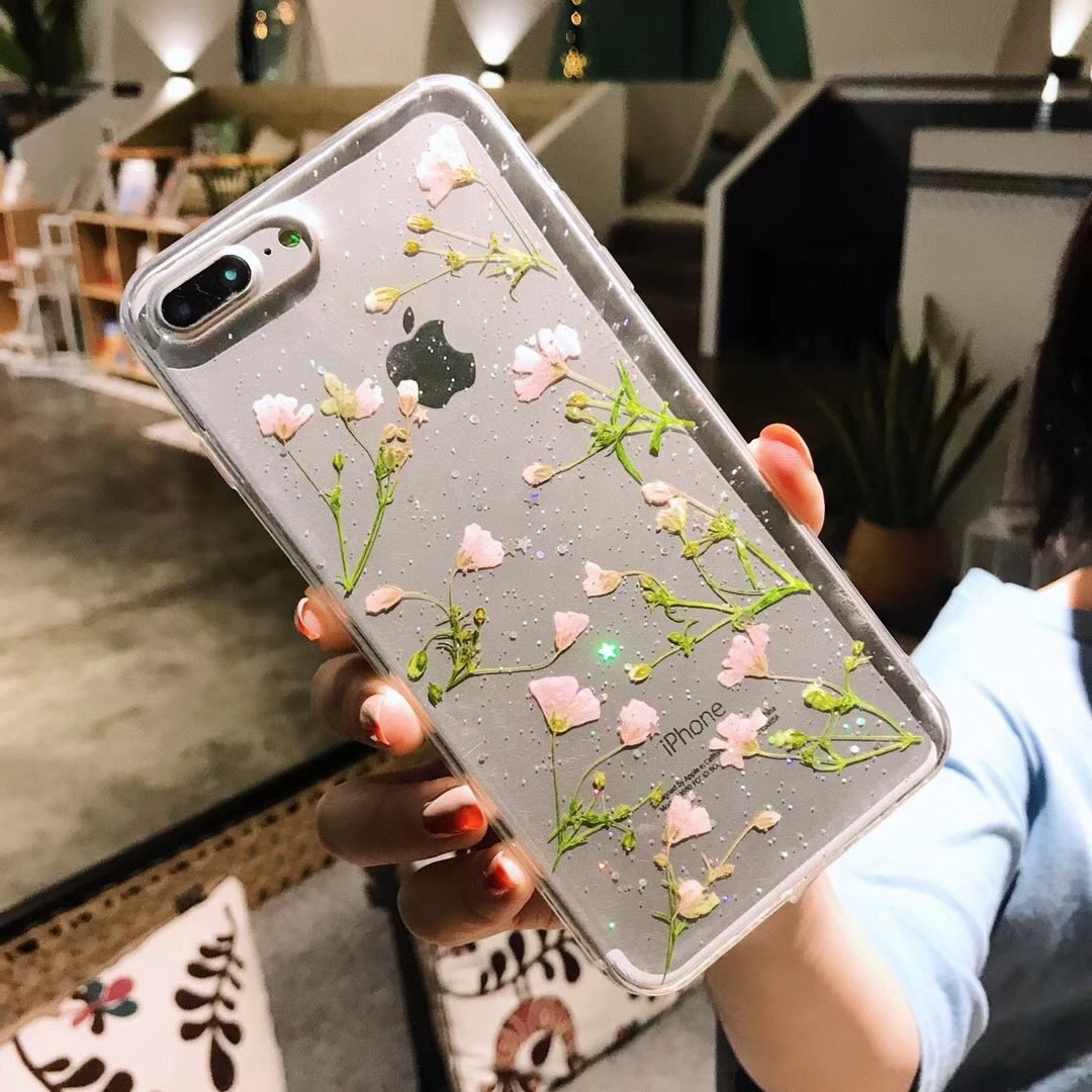 DaisyOats - Echte Trockenblumen iPhone Hülle | Brehn