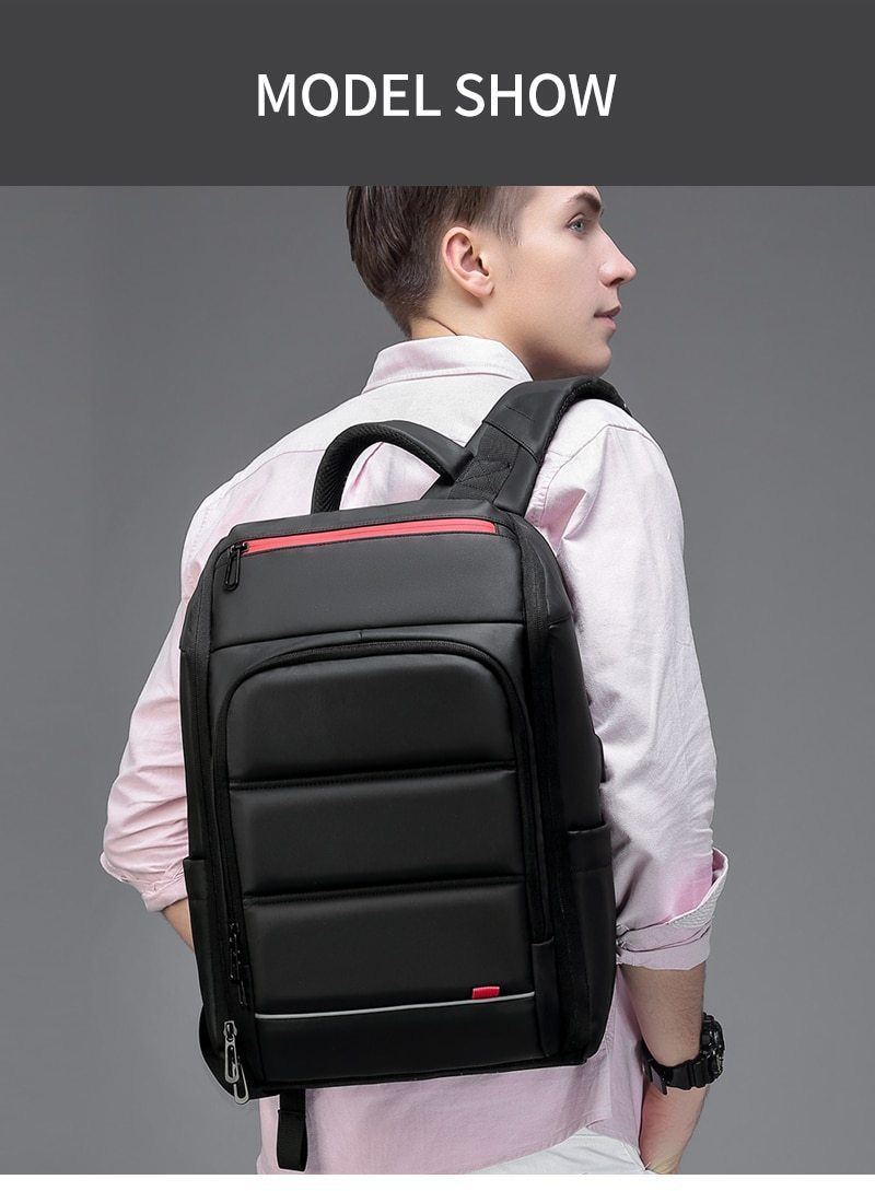 Brehn | 15,6 Zoll Laptop Reise Rucksack Wasserabweisend Funktionaler Rucksack Mit USB-Ladeanschluss