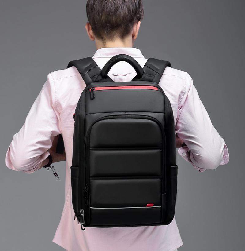 Brehn | 15,6 Zoll Laptop Reise Rucksack Wasserabweisend Funktionaler Rucksack Mit USB-Ladeanschluss