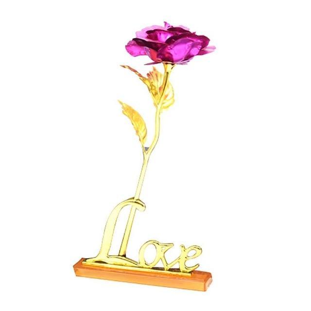 24K Folienbeschichtet Roségold Rose | Brehn
