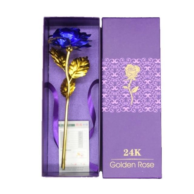 24K Folienbeschichtet Roségold Rose | Brehn