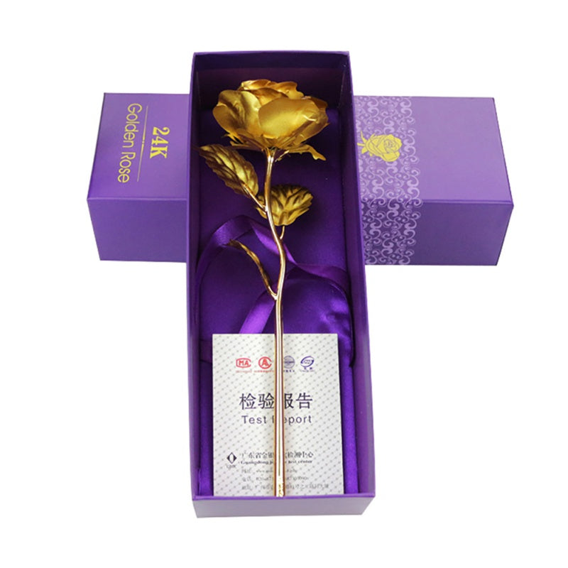 Brehn | 24k vergoldete Rose | Inklusive Zertifikat und luxuriöser Geschenkbox