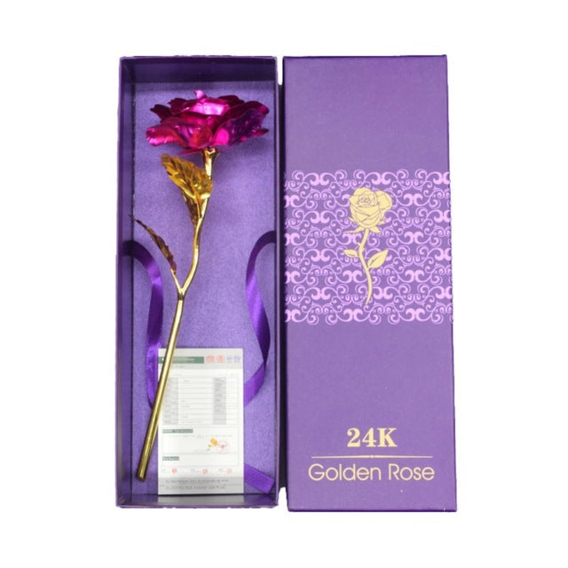 Brehn | 24k vergoldete Rose | Inklusive Zertifikat und luxuriöser Geschenkbox