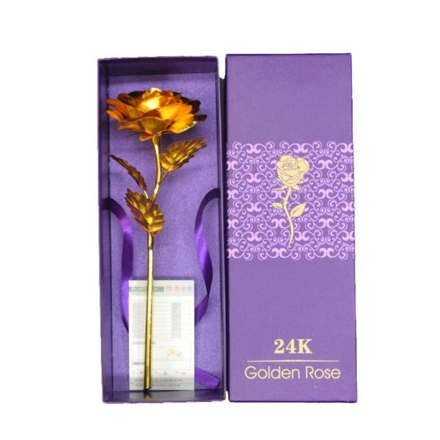 Brehn | 24k vergoldete Rose | Inklusive Zertifikat und luxuriöser Geschenkbox