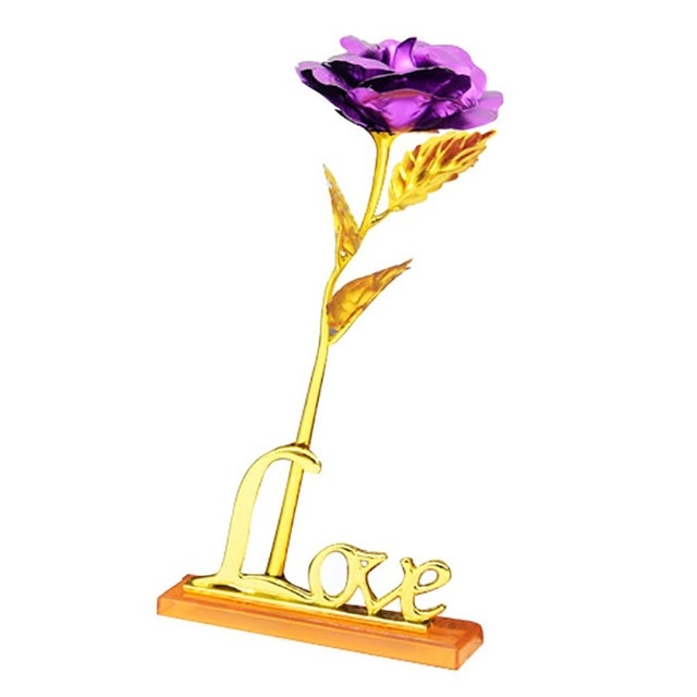 24k vergoldete Rose | Inklusive Zertifikat und luxuriösem Geschenkkarton