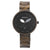 Brehn | Damen Sandelholz- und Ebenholz-Armbanduhr - Analoge Quarz-Armbanduhr