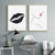 Makeup Lippen - Leinwand Wandkunst Gemälde