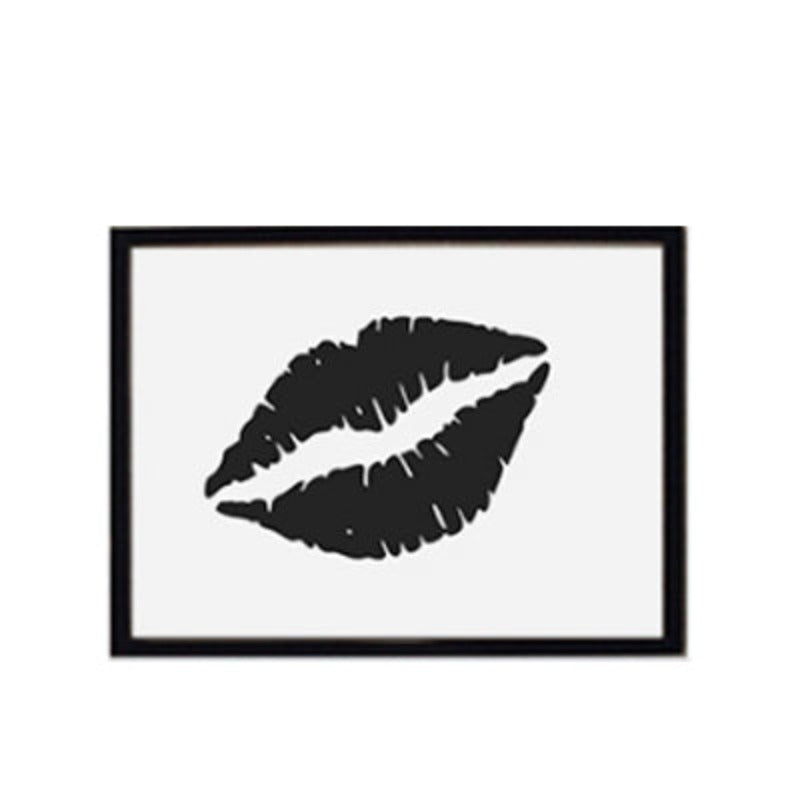 Makeup Lippen - Leinwand Wandkunst Gemälde