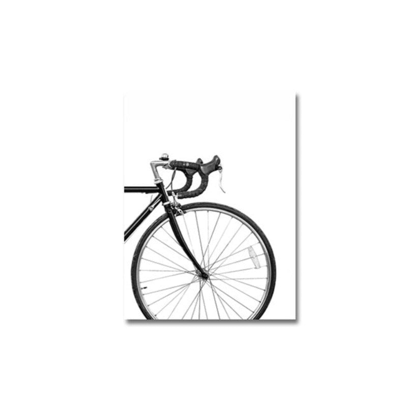 Minimalistisches Fahrraddruck - Leinwand Wandkunst Gemälde