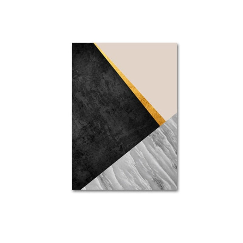 Geometrische Mode-Dreiecke - Leinwand Wandkunst Gemälde