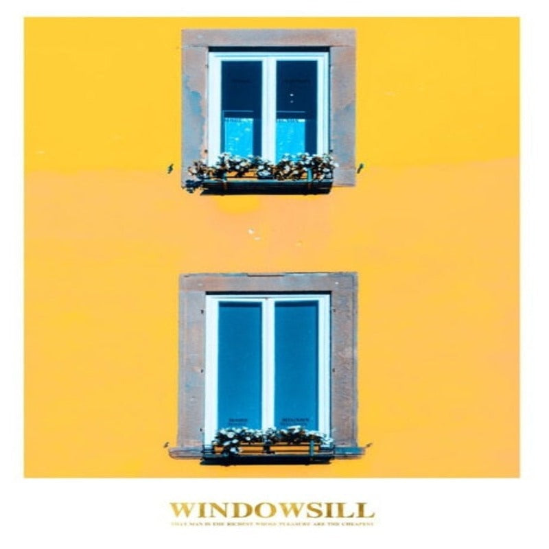 Modern gelbes Landschaftswandkunstposter - Leinwand Wandkunstgemälde