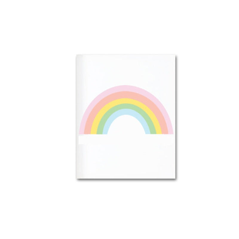 Moderner Cartoon-Regenbogen – Leinwandbild